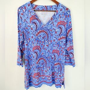 Coolibar St Lucia Tunic Size XL Blue UPF 50+